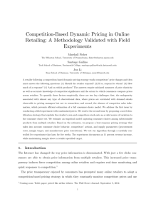 Competition-Based Dynamic Pricing in Online Retailing