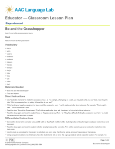 Educator — Classroom Lesson Plan