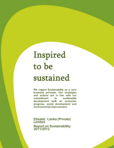 Reporting on Sustainability