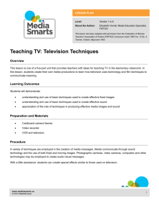 Teaching TV: Television Techniques
