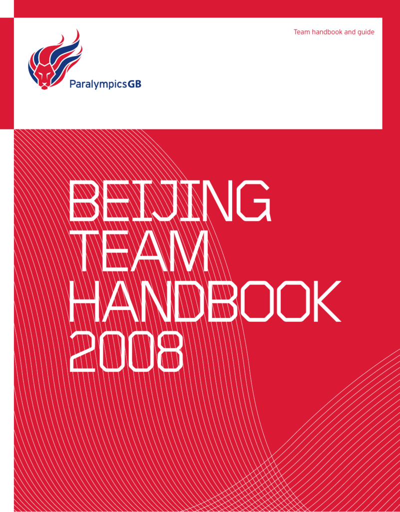 Stien køretøj kondensator Beijing Team Handbook - British Paralympic Association