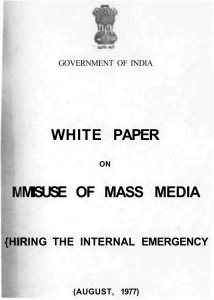 white paper misuse of mass media
