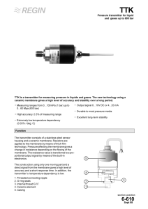 TTK is a transmitter for measuring pressure in liquids