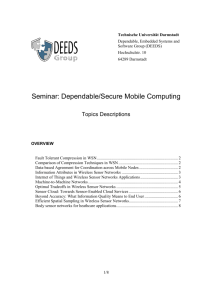 Seminar: Dependable/Secure Mobile Computing