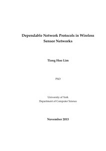 Dependable Network Protocols in Wireless Sensor Networks