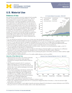 US Material Use - Center for Sustainable Systems