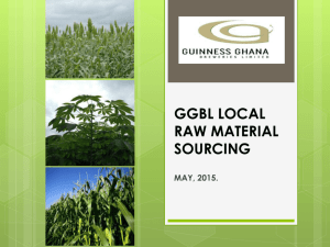 ggbl local raw material usage… story so