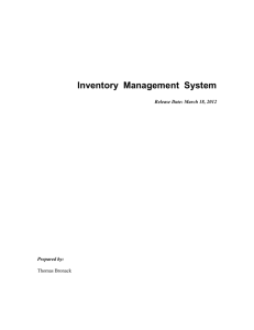 Inventory Management System