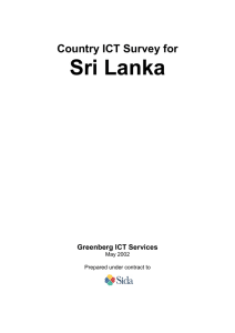 Country ICT Survey for Sri Lanka