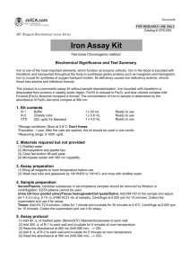 Iron Assay Kit