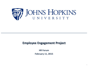 Employee Engagement Project - JHU Human Resources