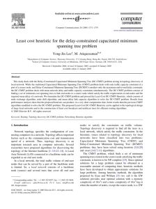 Least cost heuristic for the delay-constrained capacitated minimum