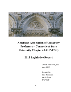 2015 Legislative Report - CSU-AAUP