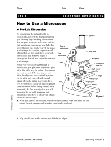How to Use a Microscope