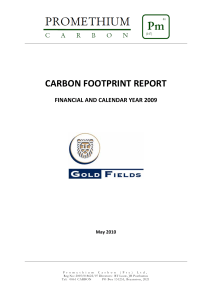 carbon footprint report