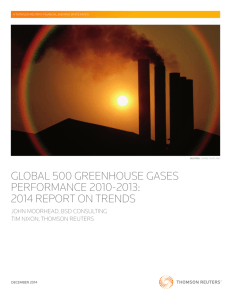 Global 500 Greenhouse Gases Performance