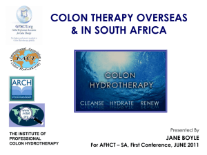 Colon Therapy Overseas