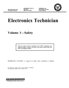ELECTRONICS TECHNICIAN VOL 1