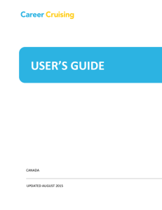 user's guide - Career Cruising