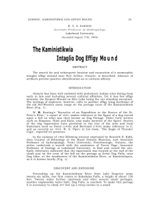 The Kaministikwia Intaglio Dog Effigy Mound