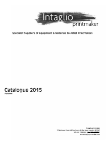 Catalogue 2015 - Intaglio Printmaker