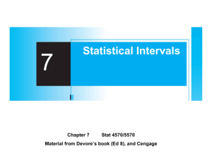 Statistical Intervals
