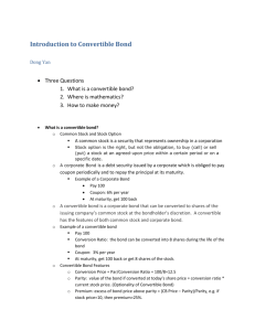 Introduction to Convertible Bond