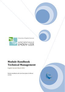 Module Handbook Technical Management