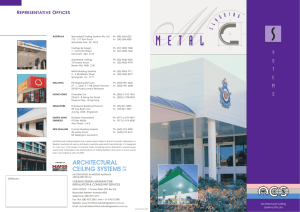 ACS steel clad brochure - Architectural Ceiling Systems