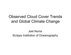 Observed Cloud Cover Trends and Global Climate Change