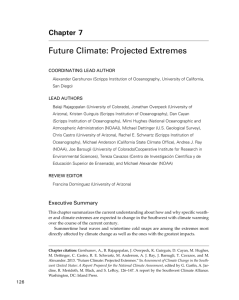 Future Climate: Projected extremes