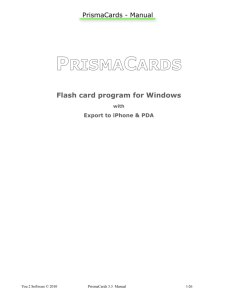 PrismaCards Manual