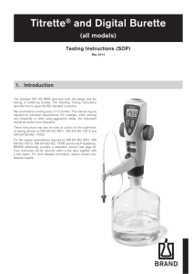 Titrette® and Digital Burette