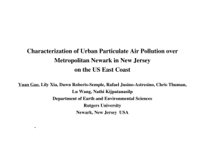 Characterization of Urban Particulate Air Pollution over Metropolitan