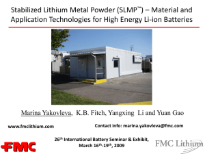 SLMP - FMC Lithium