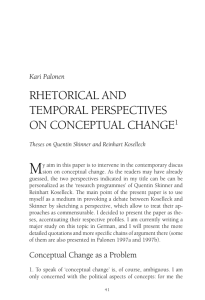 RHETORICAL AND TEMPORAL PERSPECTIVES ON
