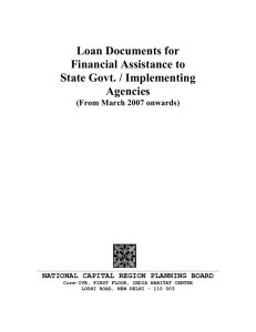 Loan Documents for Financial Assistance