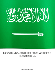 Does Saudi Arabia Preach Intolerance and