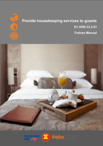 TM Provide housekeeping to guest 310812