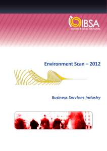 Environment Scan – 2012 - Innovation & Business Skills Australia