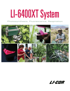 LI-6400XT Portable Photosynthesis System Brochure - LI