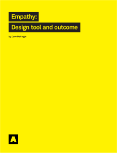 Empathy: Design tool and outcome