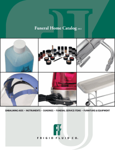 Frigid Fluid Funeral Home Products
