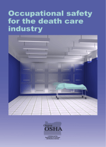 Occupational safety for the death care industry