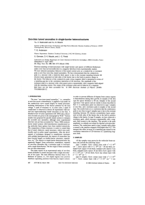 Zero-bias tunnel anomalies in single