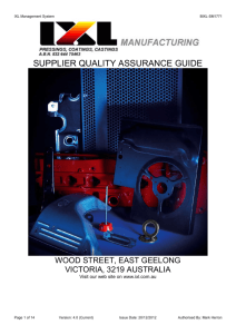 supplier quality assurance guide