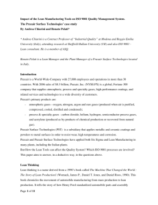 Page 1 of 11 Impact of the Lean Manufacturing Tools on ISO 9001