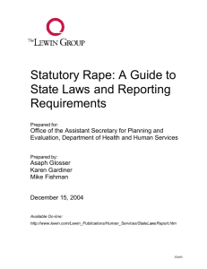 Statutory Rape - National Center on Domestic and Sexual Violence