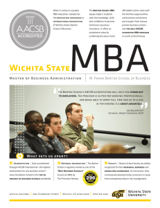 The Only AACSB - Wichita State University
