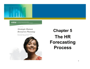 The HR Forecasting Process - Strategic Human Resource Planning